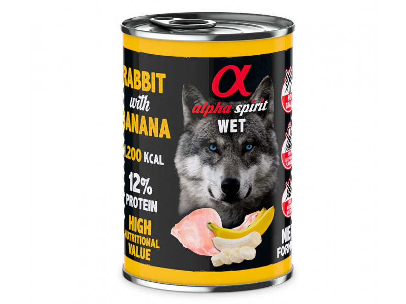 Conejo con plátano 6 x 400 g