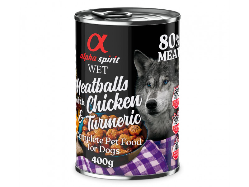 Albóndigas Pollo y cúrcuma 6 x 400 g