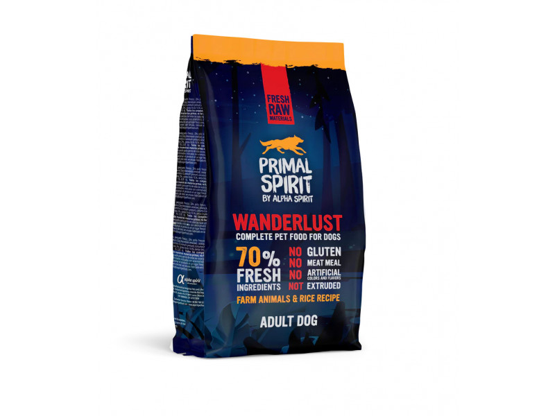 Primal 70% Wanderlust Dog Food  1 kg